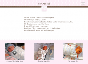 storyofyouArrival 300x219 GIVEAWAY: The Story of You Digital Baby Book