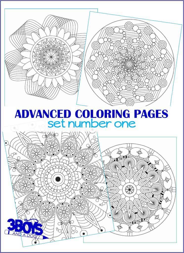 Advanced Coloring Pages for Mom - Mandala color pages