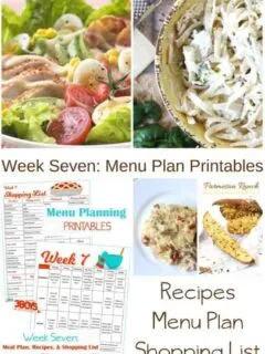 Week Seven_ Menu Plan Printables