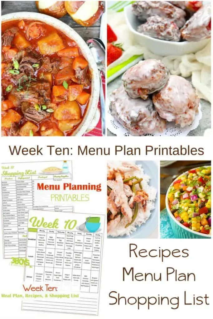 Week Ten_ Menu Plan Printables