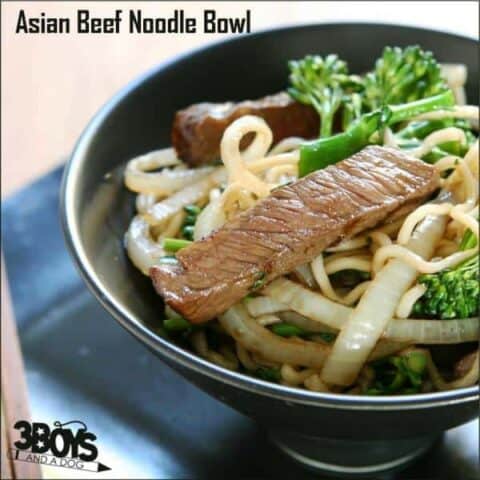 Asian Beef Noodle Bowl