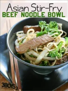Asian Beef Noodle Bowl Recipe
