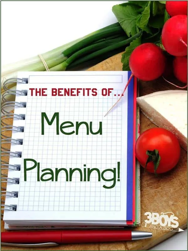 The benefits of menu planning