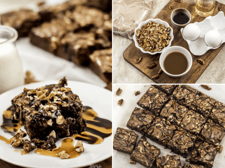 boxed brownie mix ins for turtle brownies