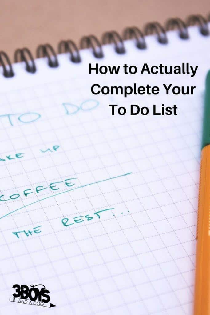 How to Actually Complete Your To Do List