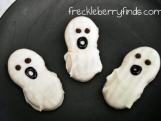 Image for Halloween Recipe:  No Bake Ghost Cookies