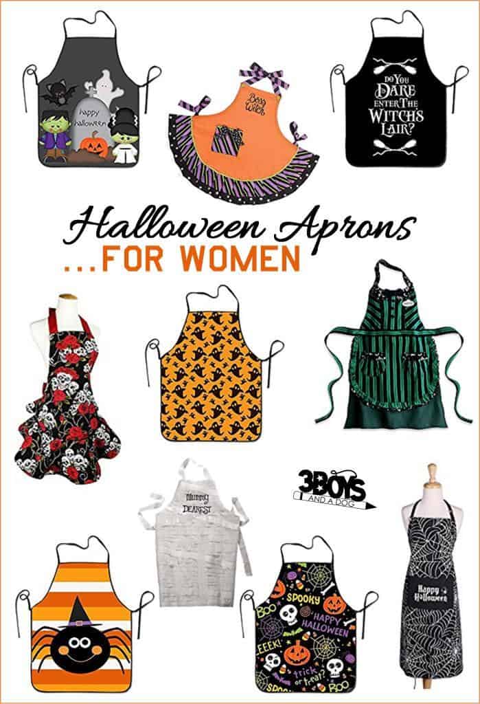 Super Cute Halloween Aprons for Mom