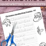 have some educational fun with your kids this Christmas with these kindergarten handwriting practice sheets