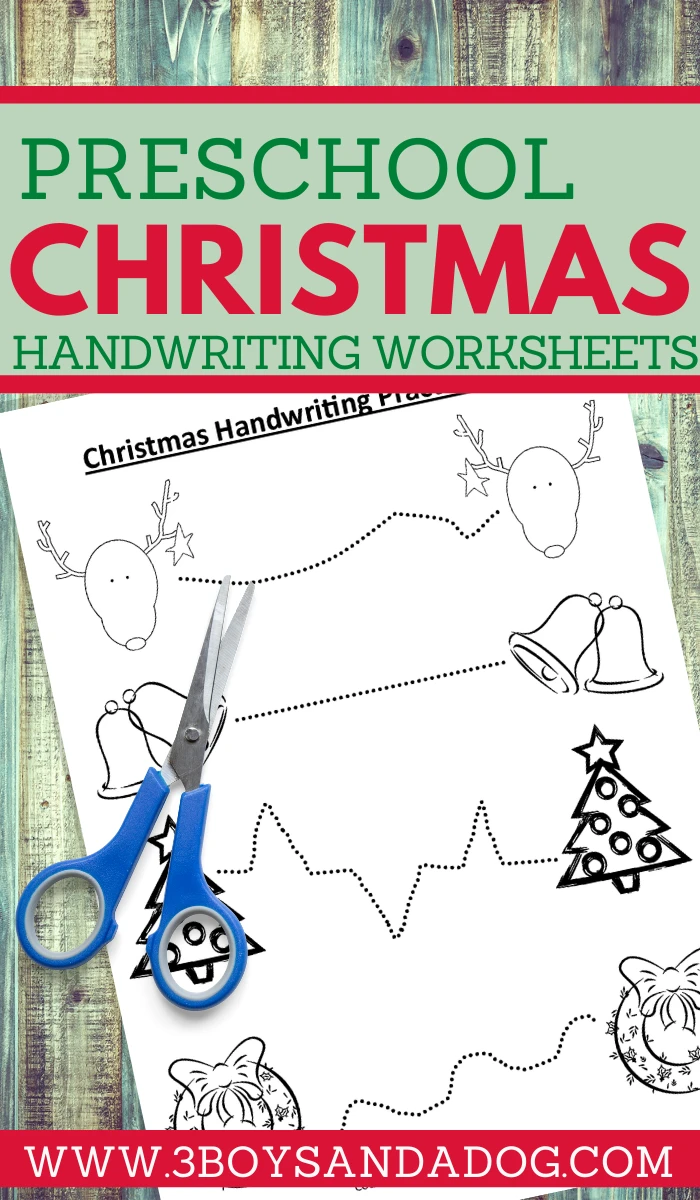 have some educational fun with your kids this Christmas with these handwriting practice sheets
