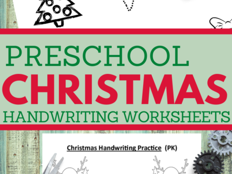 christmas handwriting practice pages