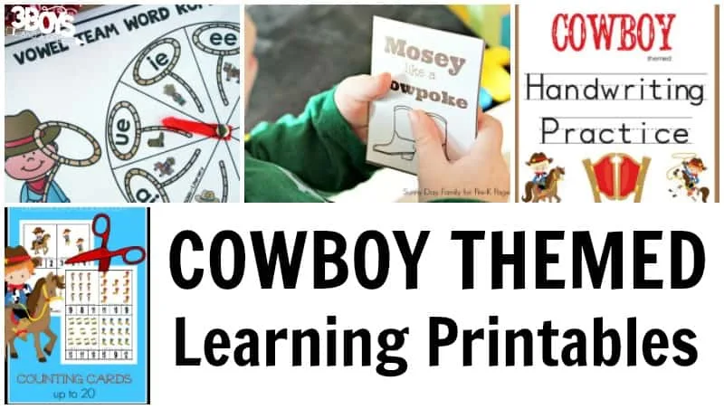 Cowboy Learning Printables