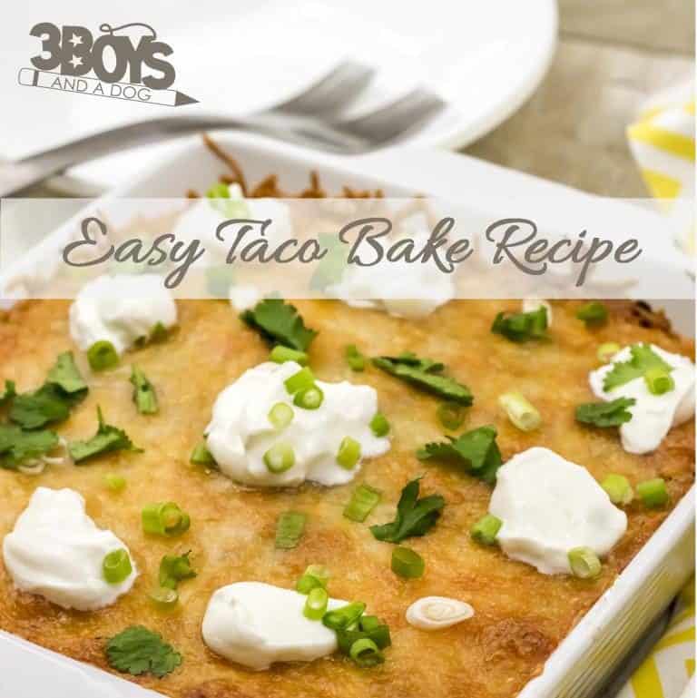 Delicious Tex Mex flavors in this casserole for Taco Tuesdays