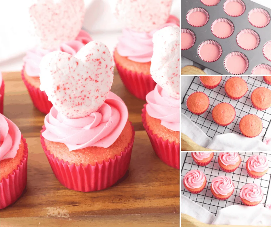 strawberry valentines cupcake recipe