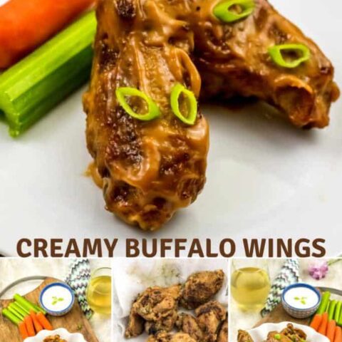Tabasco buffalo and horseradish chicken wings