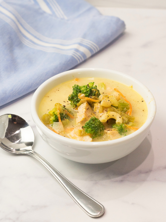 Skinny Chicken Broccoli Soup Recipe Story