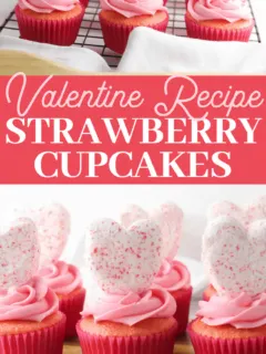 strawberry cake mix cupcakes