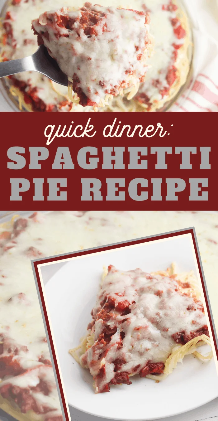 quick and easy spaghetti pie dinner recipe