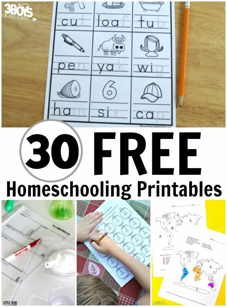 30 Homeschooling Freebies