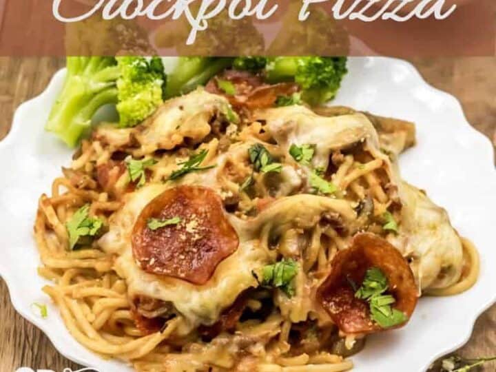 SImple Slow Cooker Crockpot Pizza Recipe