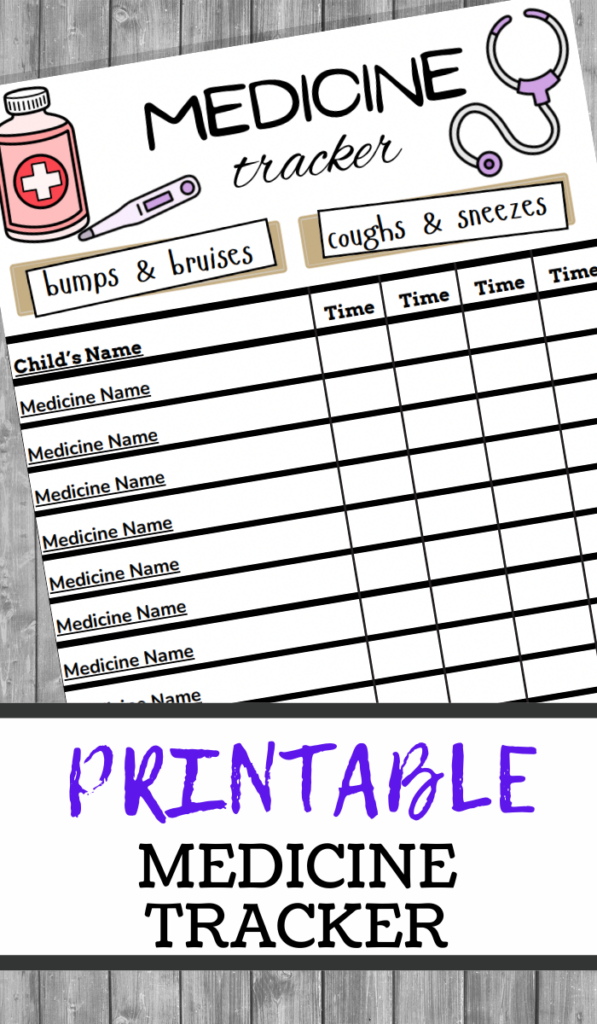 Printable Kids Medicine Chart