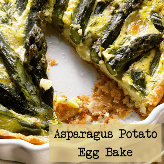 Asparagus and Potato Egg Bake Recipe from 3 Boys and a Dog 