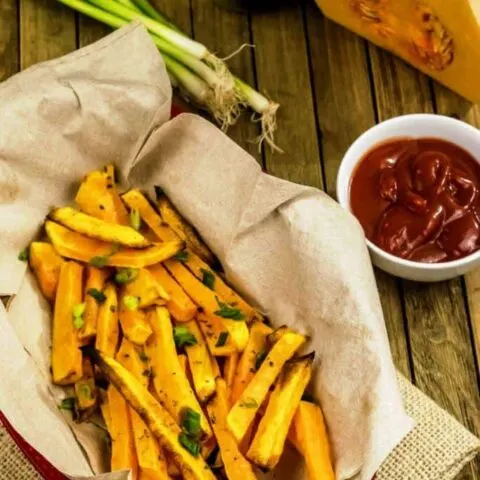 If you are a french fry junkie like me, you will need to supplement your greasy craving for a healthier version of fries!  This is where these delicious and Healthy Butternut Squash Fries come in!