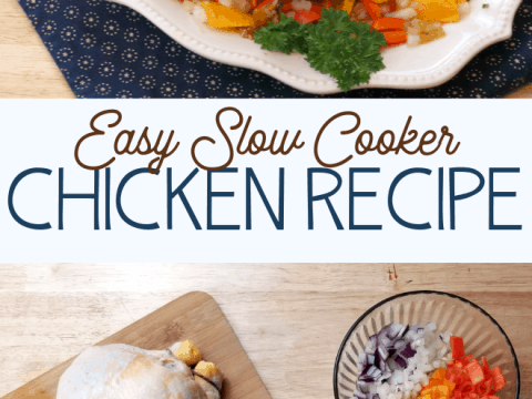 whole fryer chicken recipe in the slow cooker