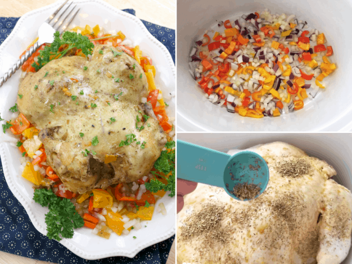 Easy crockpot whole fryer chicken recipe