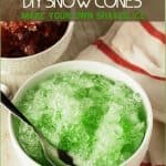 DIY SNOW CONES make your own shaved ice recipe