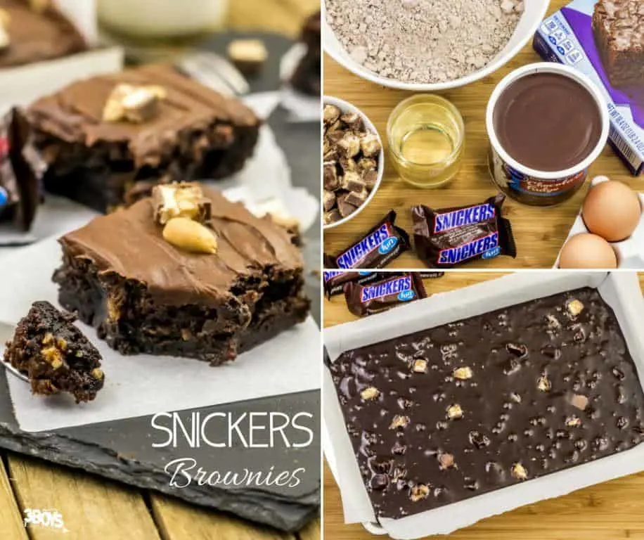 Delicious brownies from SNICKERS