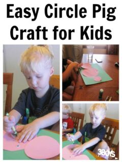 Circle Pig Craft for Kids to Make
