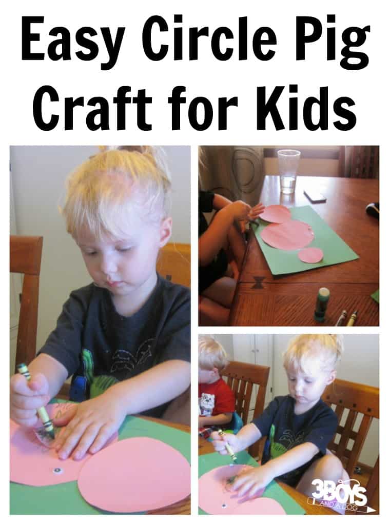 Three Little Pigs Craft about Circles