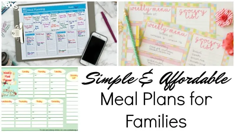 Simple Meal Plans for Families