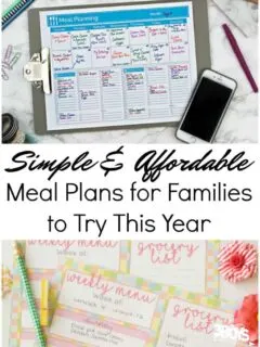 Simple and Money Saving Meal Plans for Families