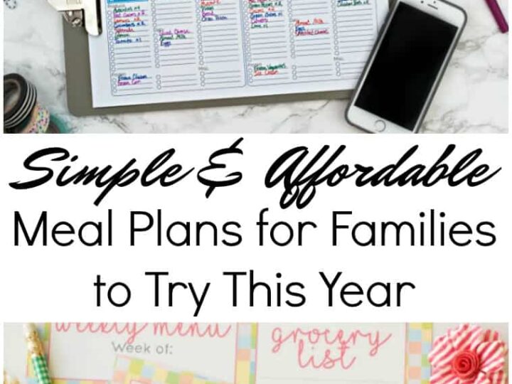 Simple and Money Saving Meal Plans for Families
