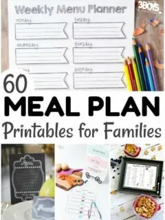60 Printable Menu Plans for Families