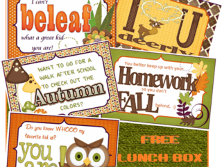 Image for FREE:  Fall and Autumn Lunchbox Notes!
