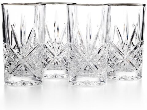 Image for Godinger Dublin Platinum Set of 4 Highball Glasses