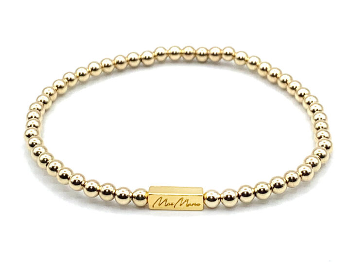 Image for MaeMarie Wraps Heart Of Gold Intention Beads Collection Single Bracelet