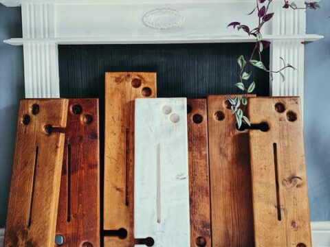 Image for Rustic Wooden Bath Caddies