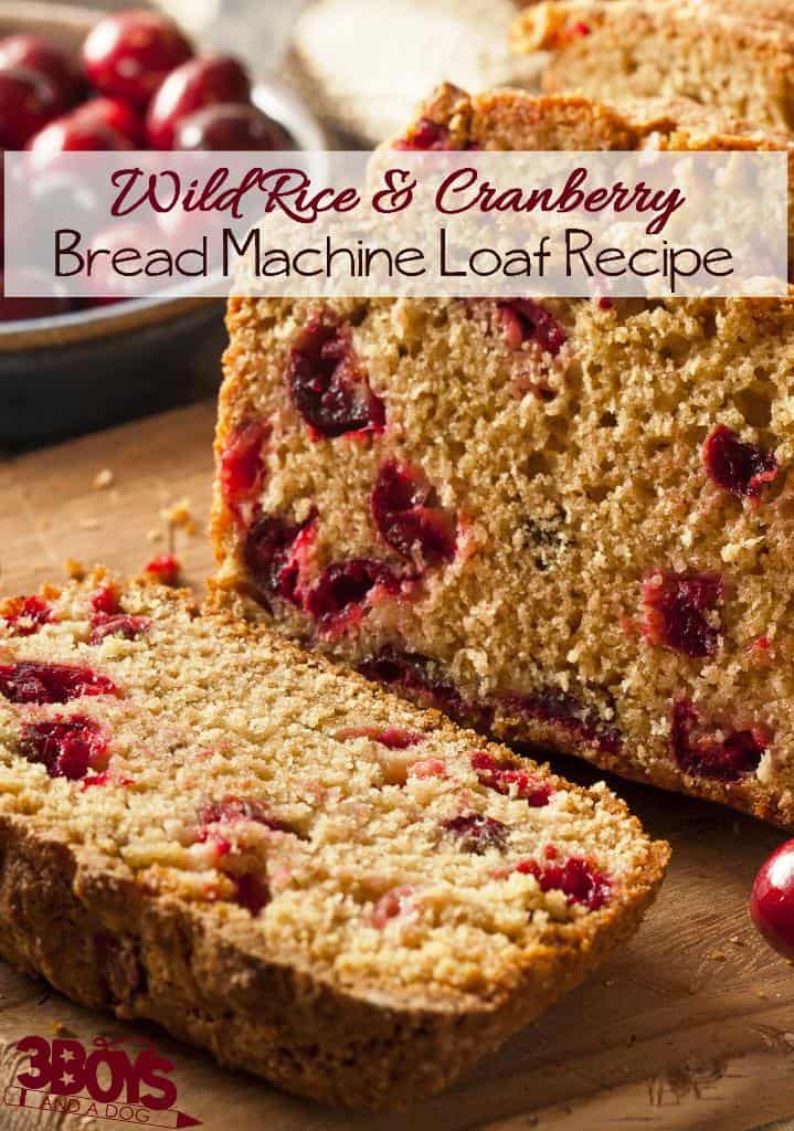 Wild Rice and Cranberry Bread Loaf Recipe