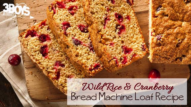 Bread Machine Recipe: Wild Rice and Cranberry Loaf