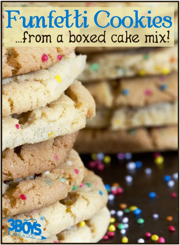 How to Make Funfetti Cookies from a Box of Cake Mix