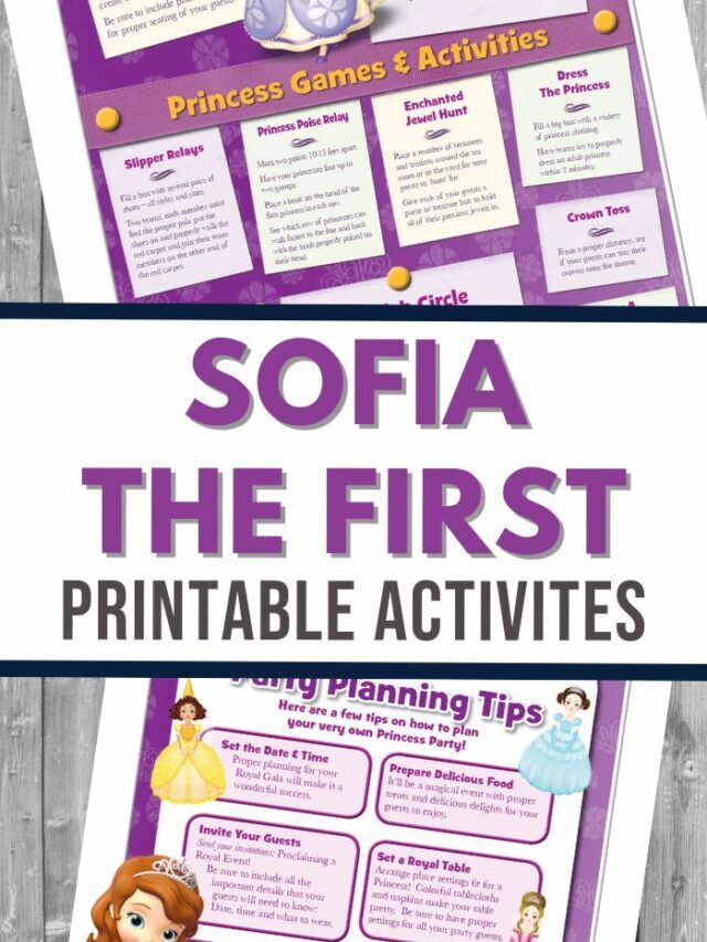 Free Sophia the First Princess Activities