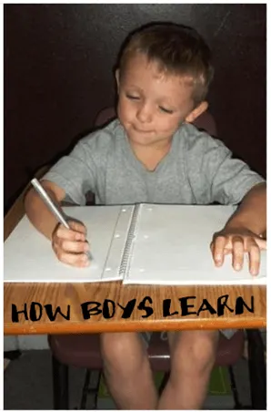 How Boys Learn: The Learning Curve is different for boys than girls - tips to help you succeed in educating your male child!