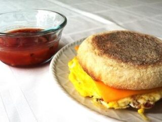 english muffin breakfast