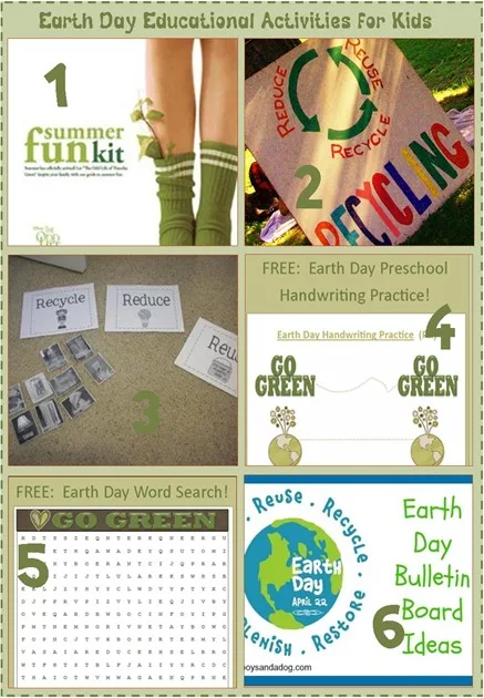 Earth Day Educational Activties for Kids