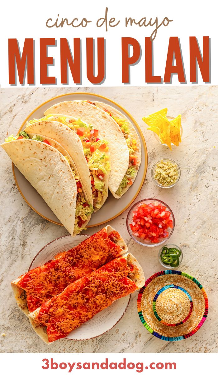 Menu Planning Printable for Cinco de Mayo
