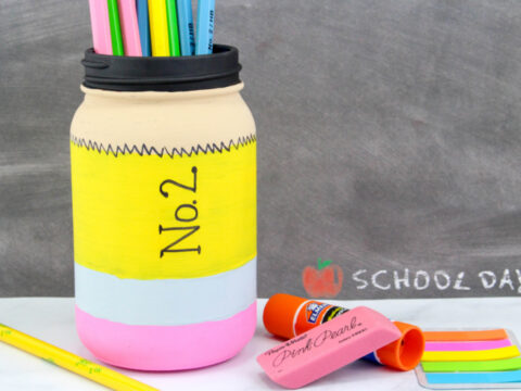 Image for Pencil Mason Jar Craft - Cute Way to Store Pencils