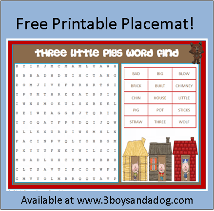 Free Printable Placemat